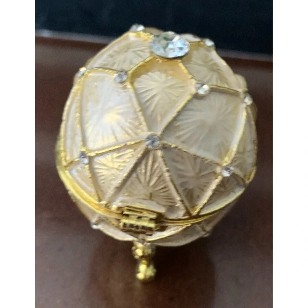 Accents Faberge Egg inspired Trinket Box‎ with Rhinestones